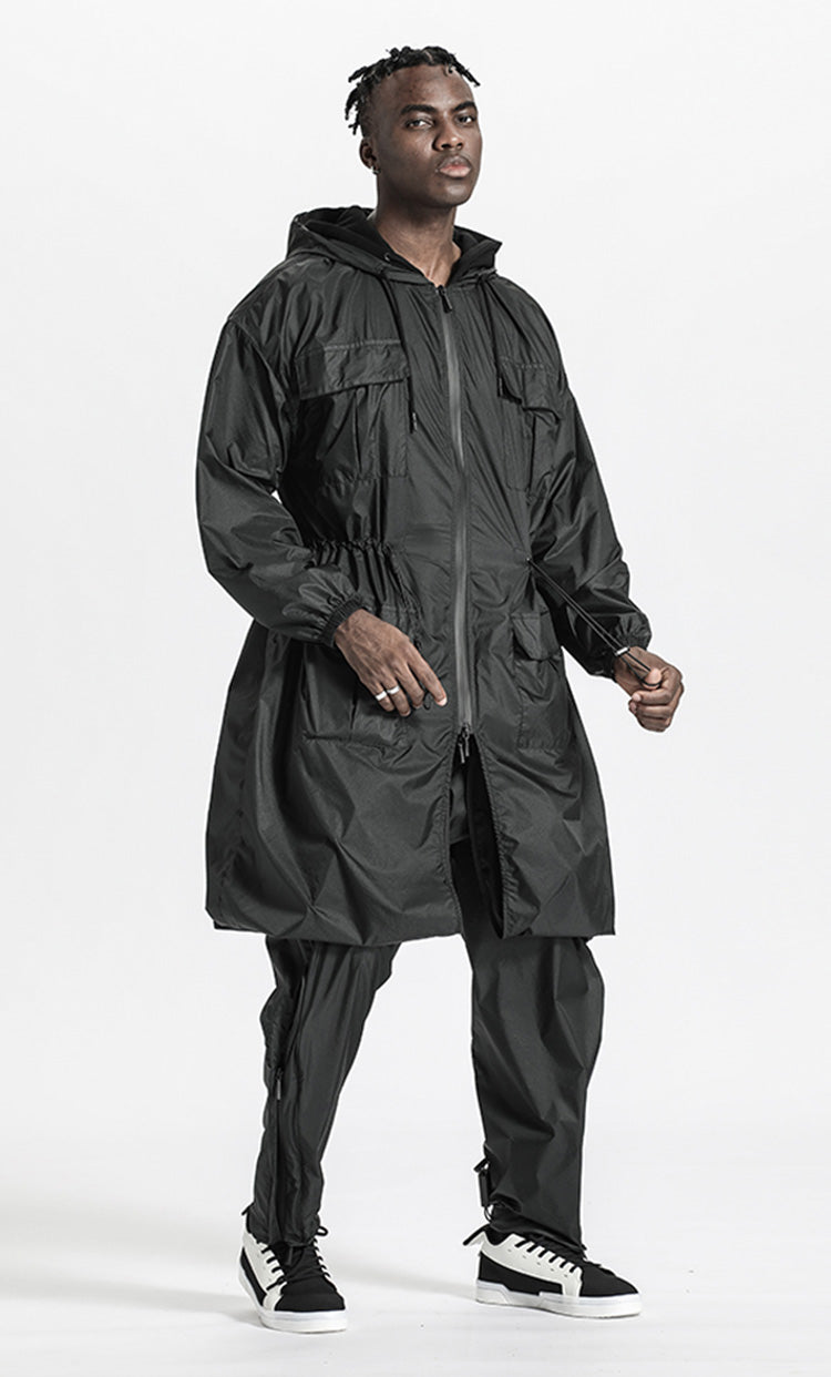 Streetwear Warrior Coats With Multi-Pocket Design For men