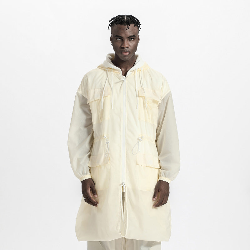 Streetwear Warrior Coats With Multi-Pocket Design For men
