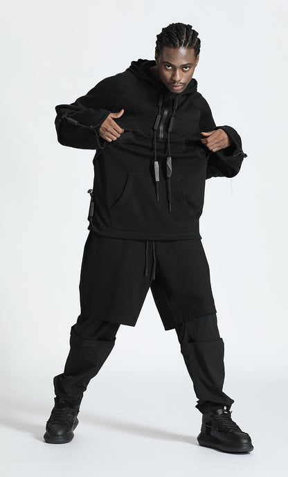 Futuristic Design Warrior Hoodies & Sweatshirts With Ribbed Cuffs/Hem For men
