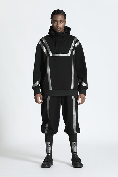 Futuristic Design Warrior Hoodies & Sweatshirts With Ribbed Cuffs/Hem For men