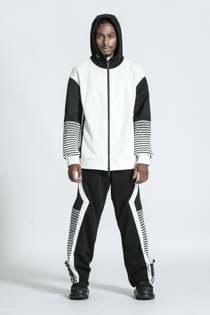 Futuristic Design Warrior Hoodies & Sweatshirts With Ribbed Cuffs/Hem For men