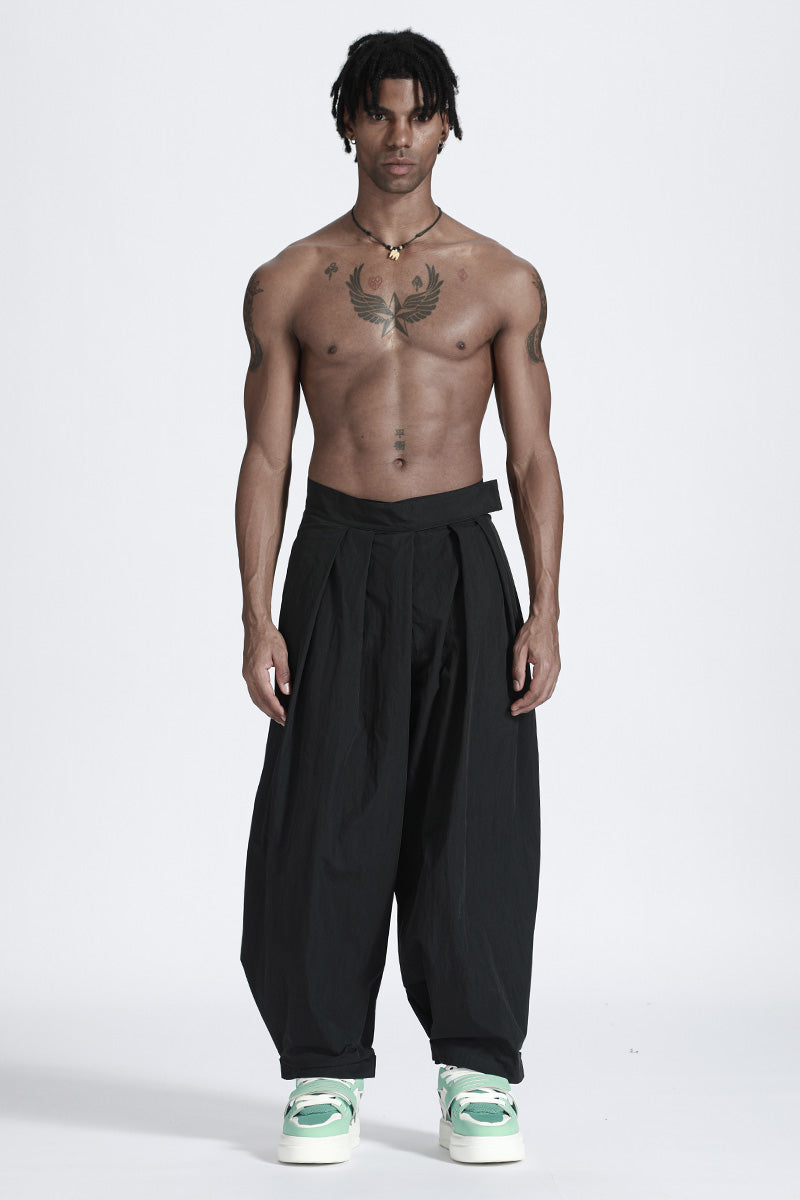 Minimalist Warrior Cargo Pants With Elastic Waistband For men