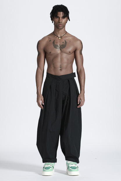 Minimalist Warrior Cargo Pants With Elastic Waistband For men