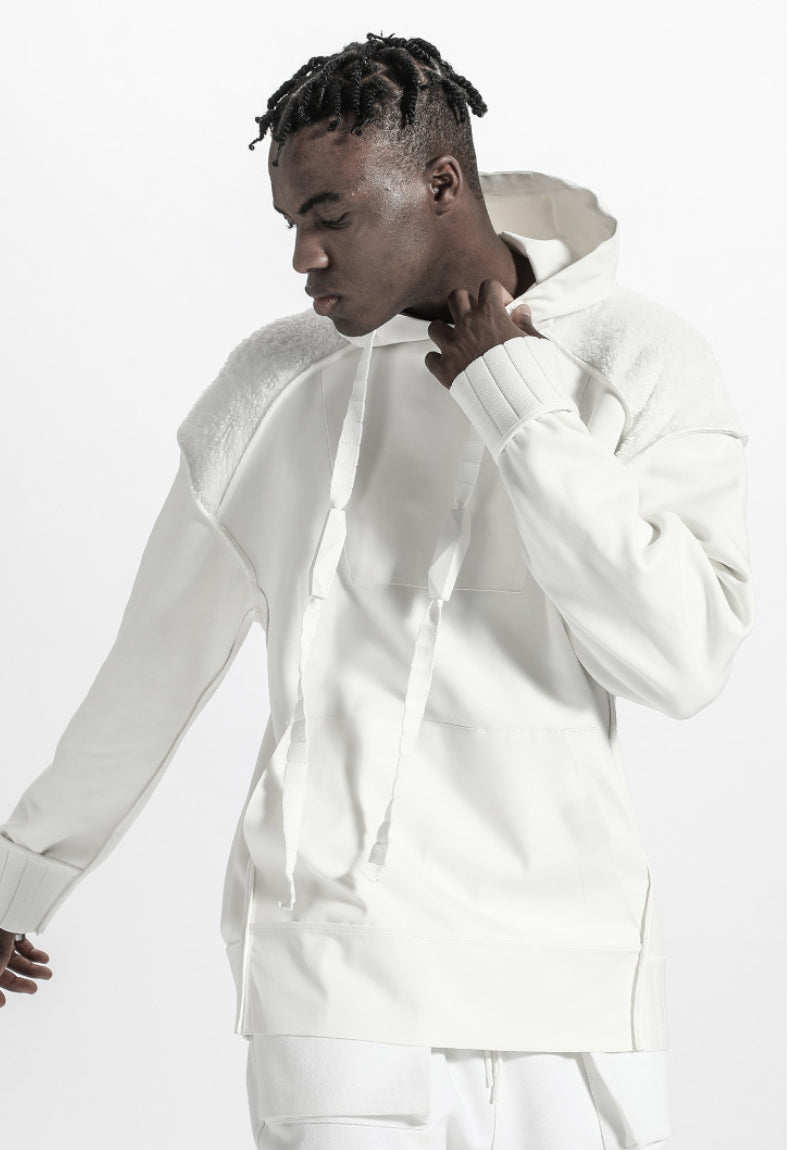 Cyberpunk Aesthetic Warrior Hoodies & Sweatshirts With Ribbed Cuffs/Hem For men