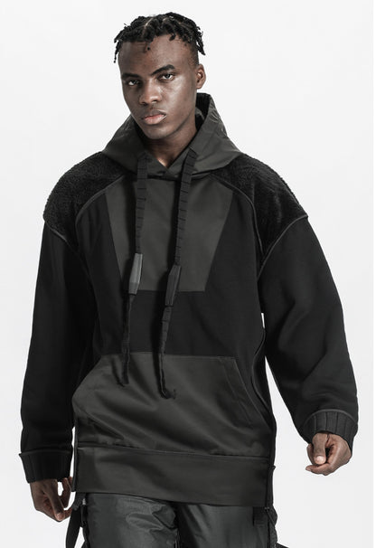 Cyberpunk Aesthetic Warrior Hoodies & Sweatshirts With Ribbed Cuffs/Hem For men