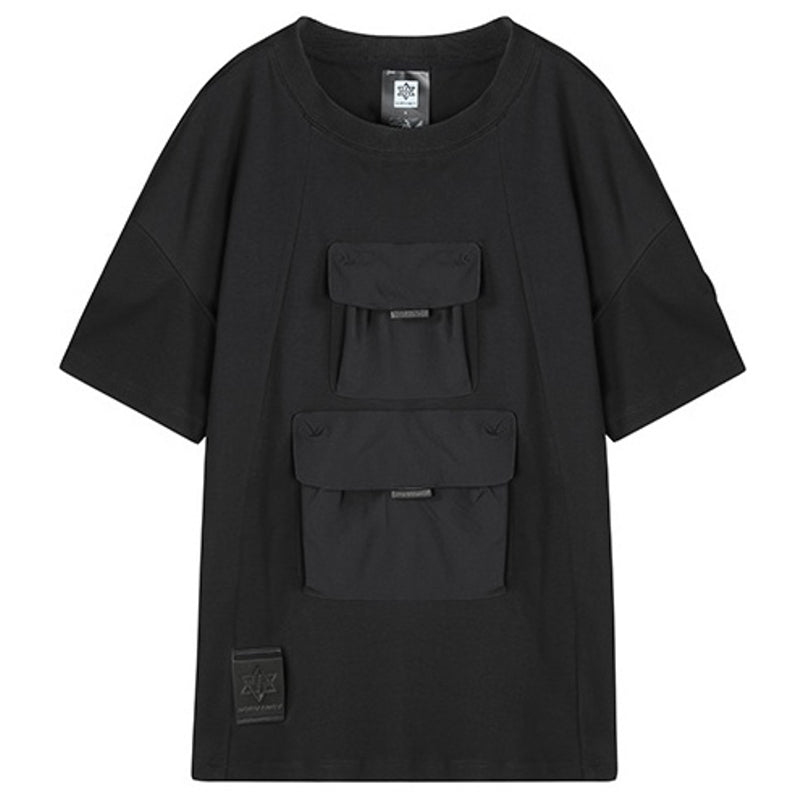 Streetwear Warrior T-Shirts With Multi-Pocket Design For men