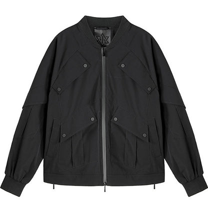 Streetwear Warrior Jackets With Multi-Pocket Design For men