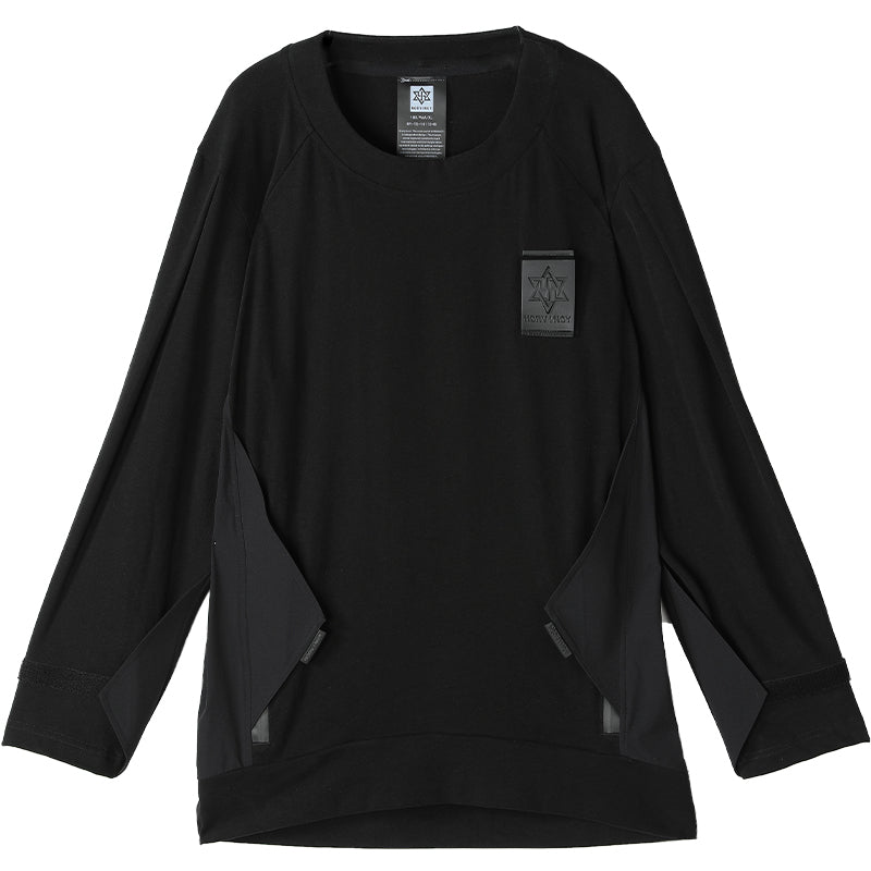 Utilitarian Warrior T-Shirts With Ribbed Cuffs/Hem For men