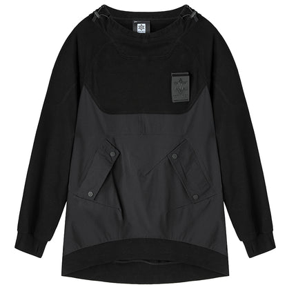 Patchwork panel Warrior T-Shirts With Durable Ripstop For men