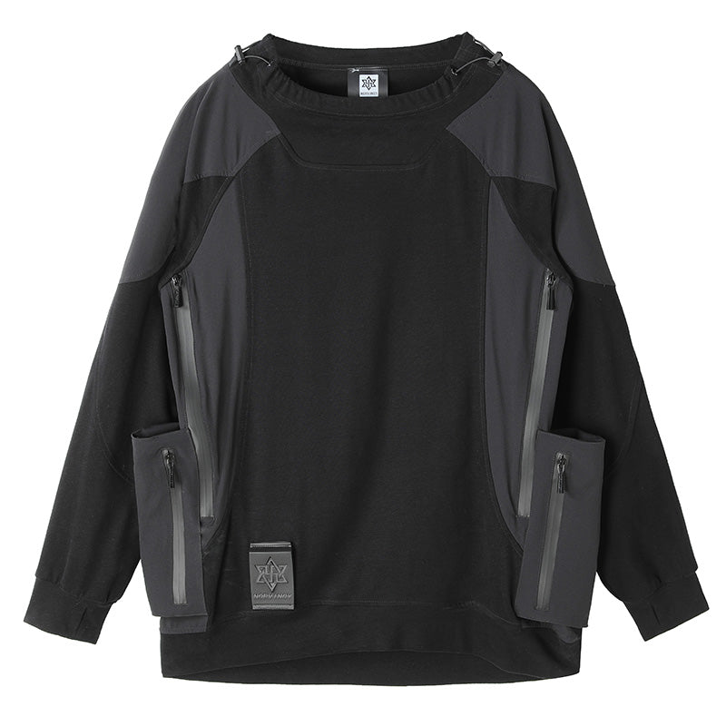 Patchwork panel Warrior T-Shirts With Durable Ripstop For men