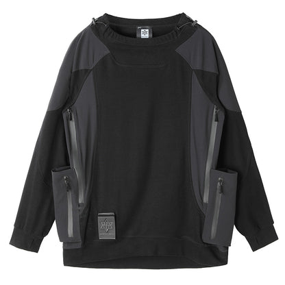 Patchwork panel Warrior T-Shirts With Durable Ripstop For men