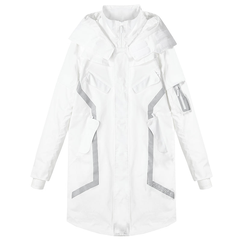Longline Warrior Coats With Two-Way Zipper For men