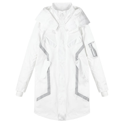 Longline Warrior Coats With Two-Way Zipper For men
