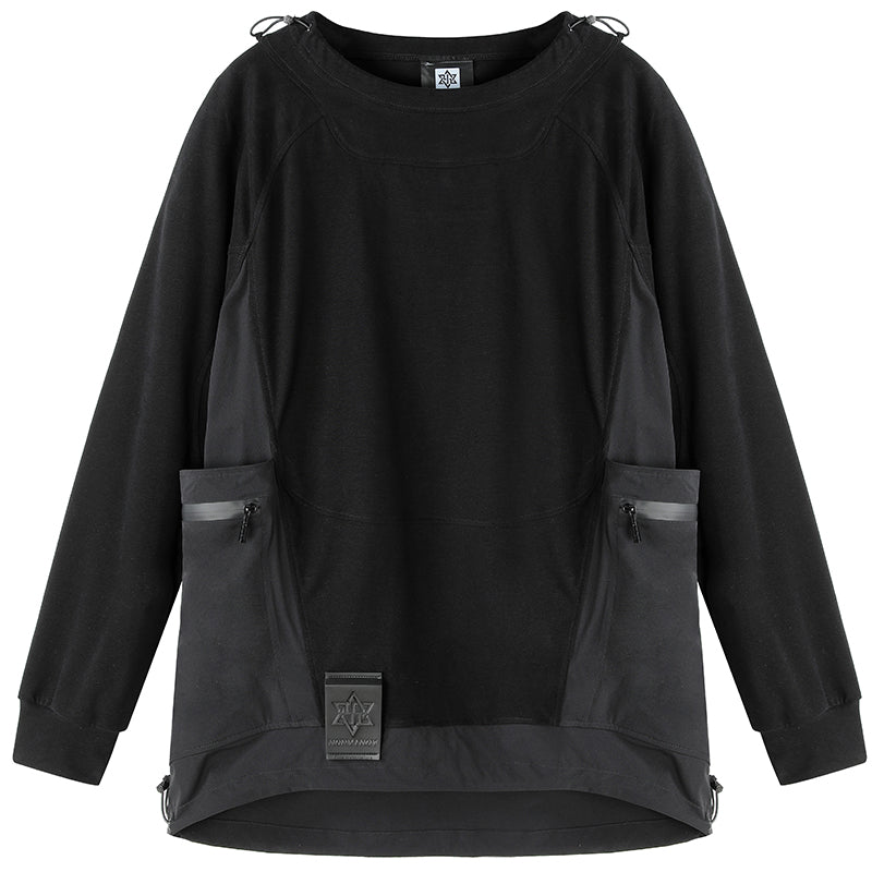 Patchwork panel T-Shirts With Durable Ripstop For men