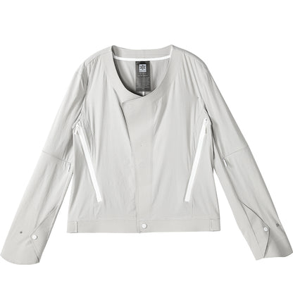 Cropped Length Warrior Jackets With Magnetic Buckles For men