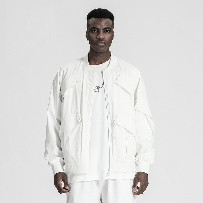 Streetwear Warrior Jackets With Multi-Pocket Design For men