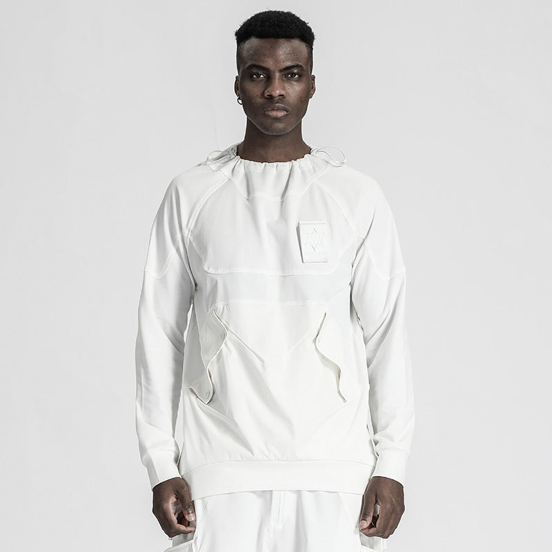 Patchwork panel Warrior T-Shirts With Durable Ripstop For men