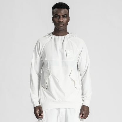Patchwork panel Warrior T-Shirts With Durable Ripstop For men
