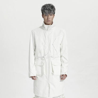 Longline Warrior Coats With Two-Way Zipper For men
