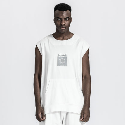 Patchwork panel Warrior Tank Tops (Sleeveless Tops) With Durable Ripstop For men