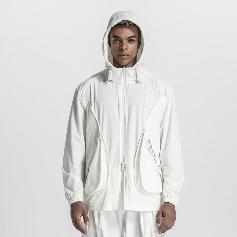Streetwear Warrior Jackets With Adjustable Drawstring For men