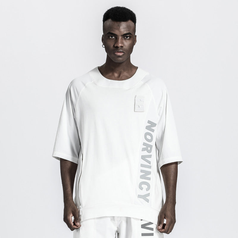 Patchwork panel Warrior T-Shirts With Durable Ripstop For men