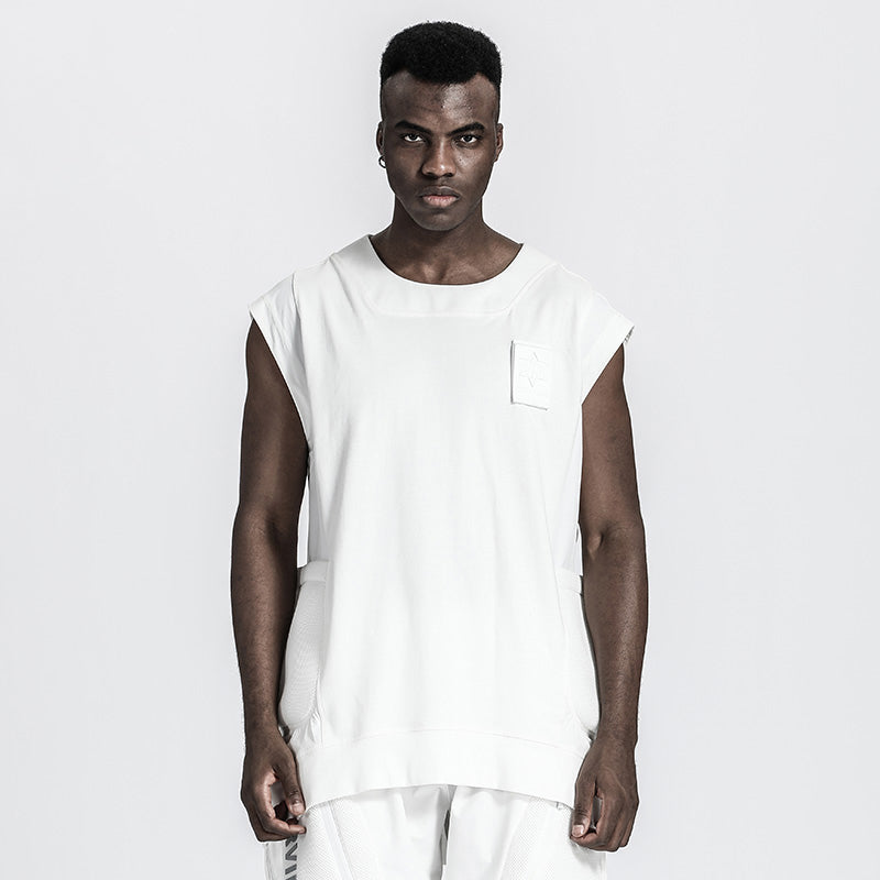 Patchwork panel Warrior Tank Tops (Sleeveless Tops) With Durable Ripstop For men