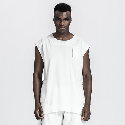 Patchwork panel Warrior Tank Tops (Sleeveless Tops) With Durable Ripstop For men