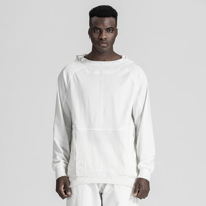 Patchwork panel T-Shirts With Durable Ripstop For men