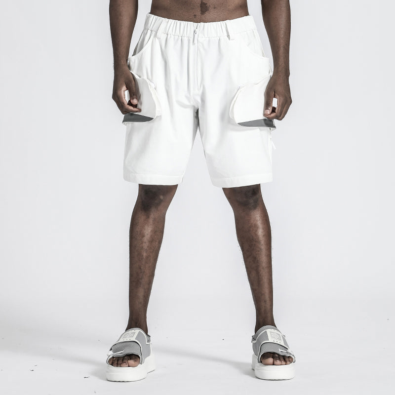 Utilitarian Warrior Shorts With Multi-Pocket Design For men