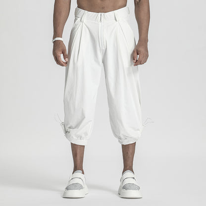 Minimalist Warrior Shorts With Elastic Waistband For men