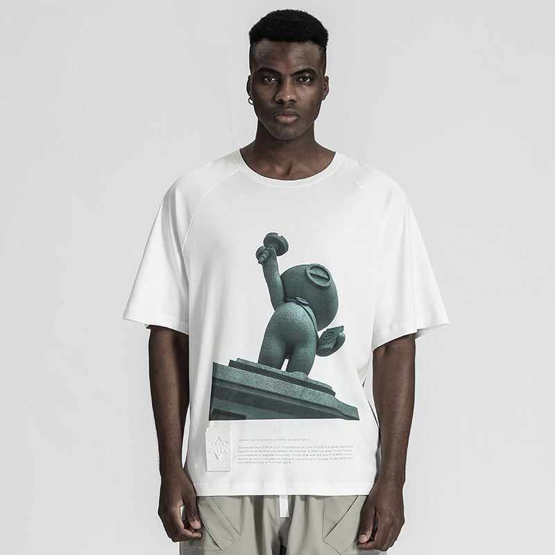 Streetwear Warrior T-Shirts With Durable Ripstop For men