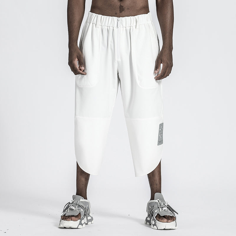 Minimalist Warrior Shorts With Elastic Waistband For men