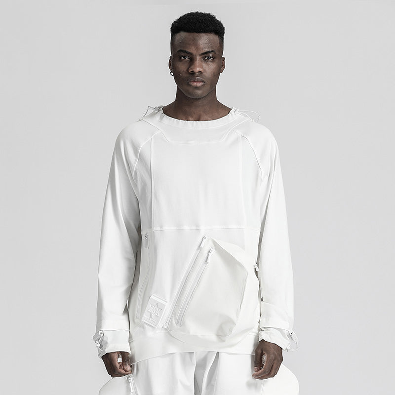 Patchwork panel Warrior T-Shirts With Durable Ripstop For men