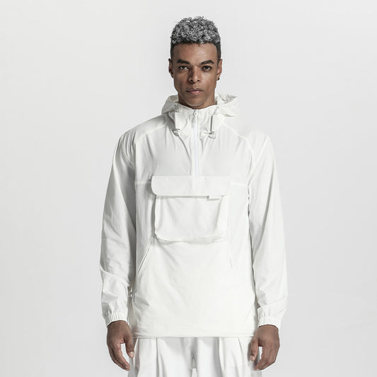 Techwear Style Warrior Jackets With Adjustable Drawstring For men