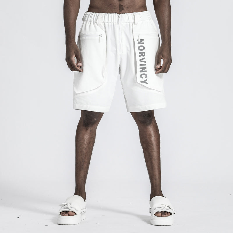 Utilitarian Warrior Shorts With Multi-Pocket Design For men