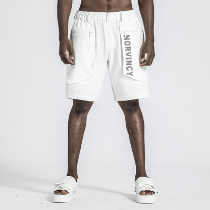 Utilitarian Warrior Shorts With Multi-Pocket Design For men