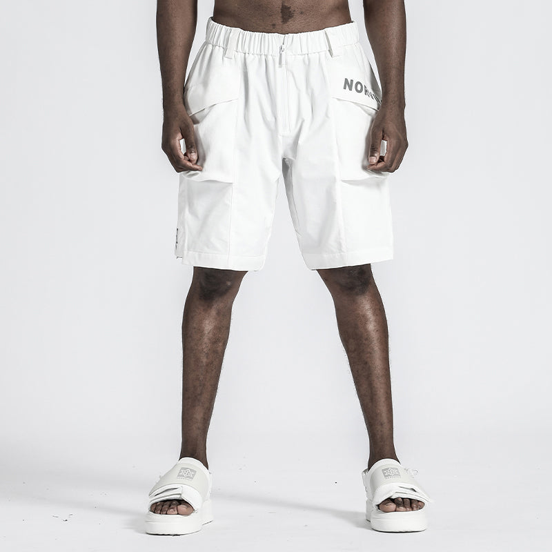 Futuristic Design Warrior Shorts With Multi-Pocket Design For men