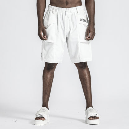 Futuristic Design Warrior Shorts With Multi-Pocket Design For men