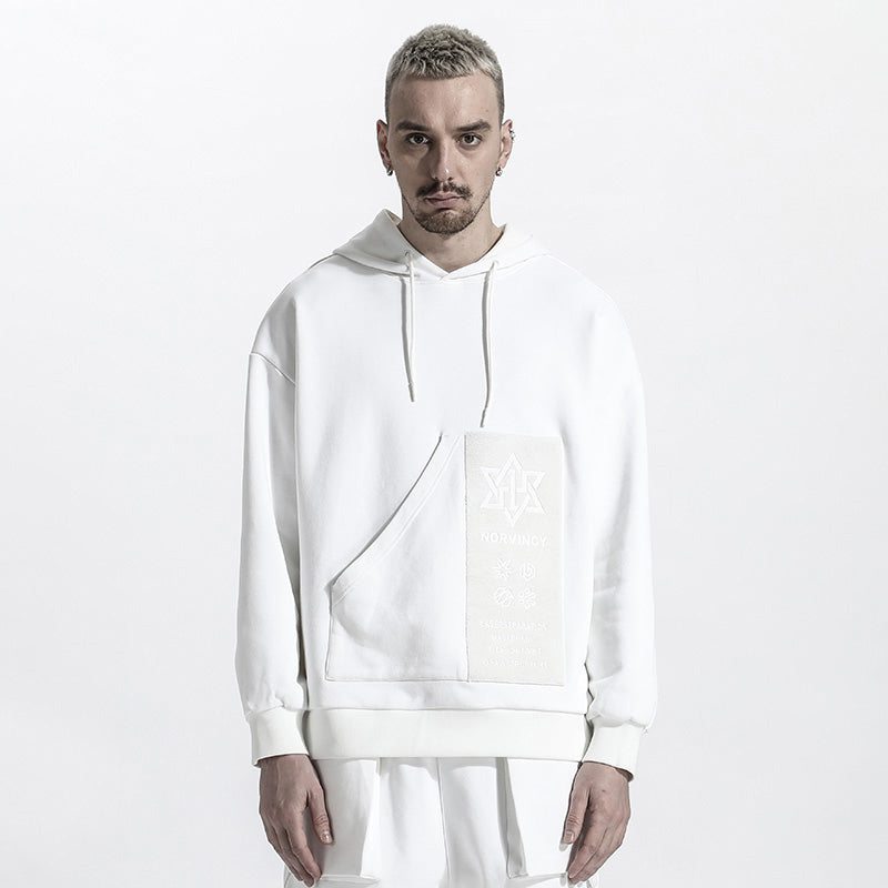 Avant-Garde Warrior Hoodies & Sweatshirts With Ribbed Cuffs/Hem For men
