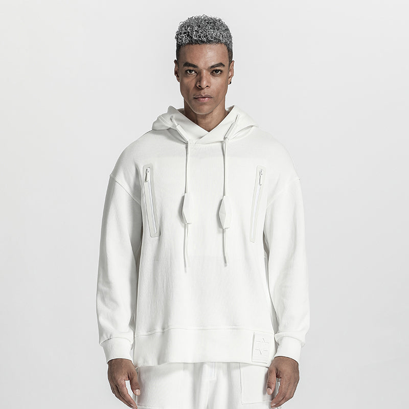 Loose/Relaxed Fit Warrior Hoodies & Sweatshirts With Multi-Pocket Design For men