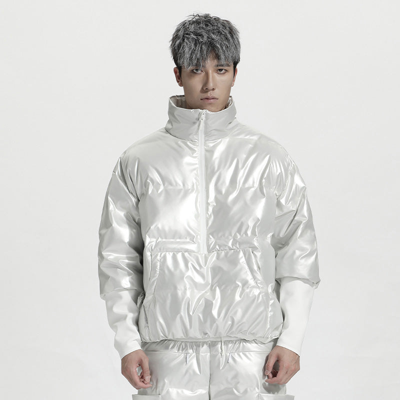 Cropped Length Warrior Padded Jackets With Windproof For men