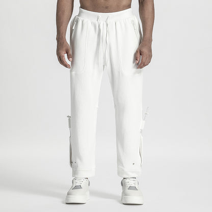 Minimalist Warrior Sweatpants With Elastic Waistband For men