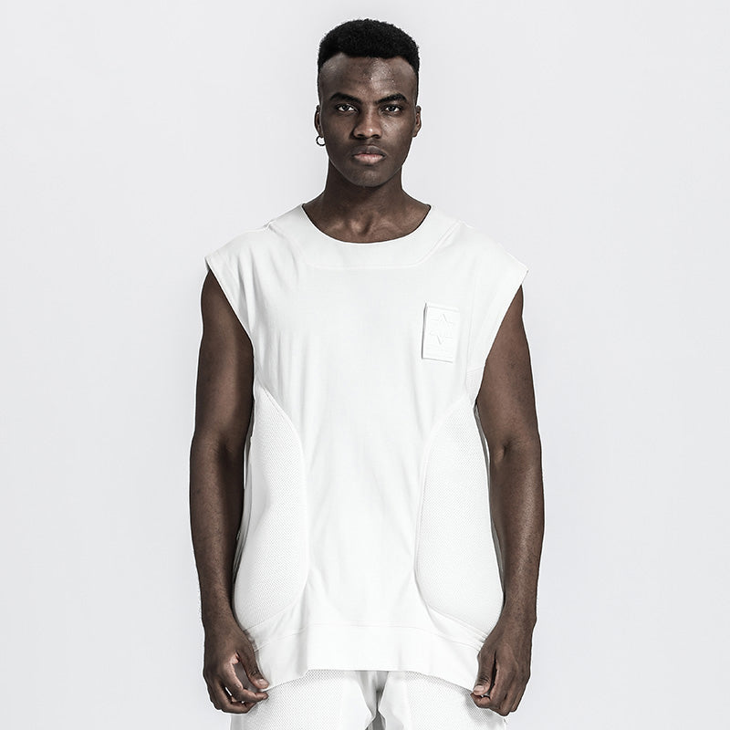 Patchwork panel Warrior Tank Tops (Sleeveless Tops) With Durable Ripstop For men
