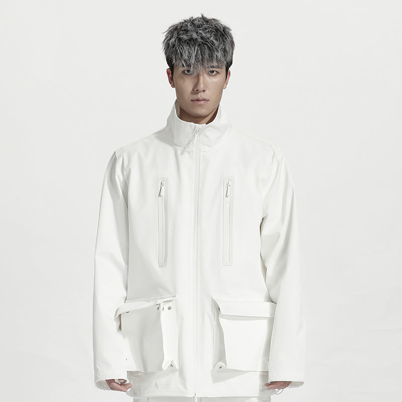Minimalist Warrior Windbreakers With Hidden Pocket For men