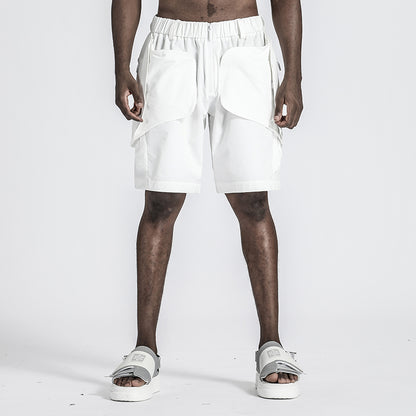 Utilitarian Warrior Shorts With Multi-Pocket Design For men