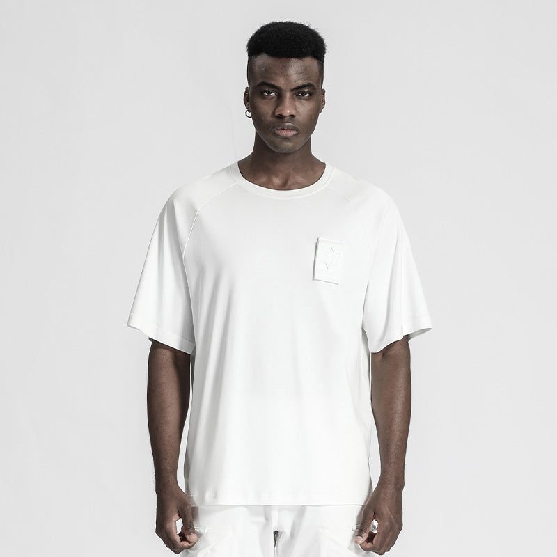 Patchwork panel Warrior T-Shirts With Durable Ripstop For men
