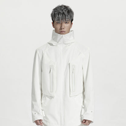 Longline Warrior Windbreakers With Magnetic Buckles For men