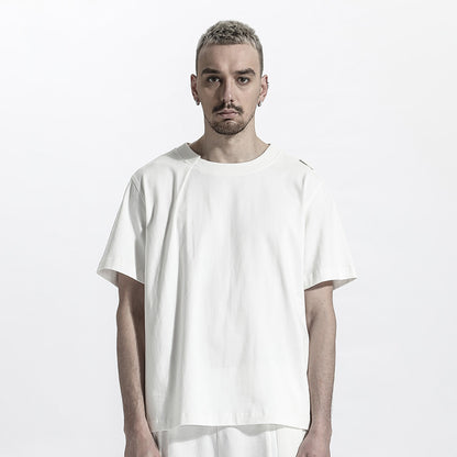 Patchwork panel Warrior T-Shirts With Multi-Pocket Design For men