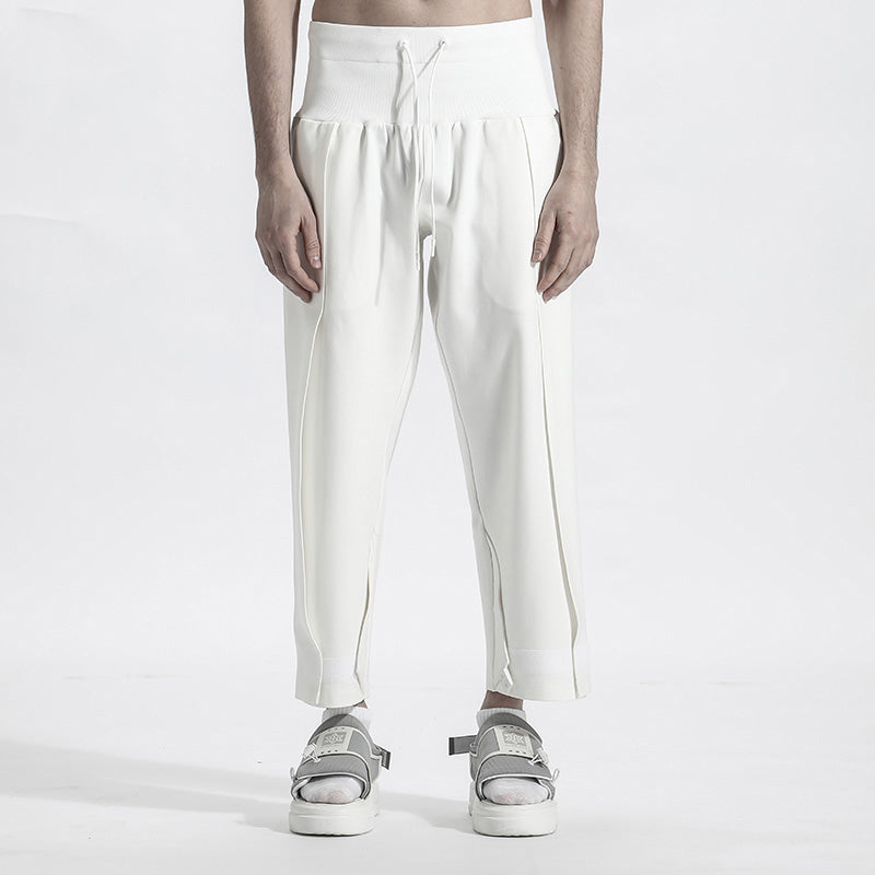 Patchwork panel Warrior joggers With Elastic Waistband For men